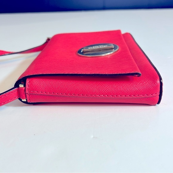 Kate Spade Hot‎ Pink Peony Newbury Lane Sally Crossbody Leather Bag - Picture 4 of 12